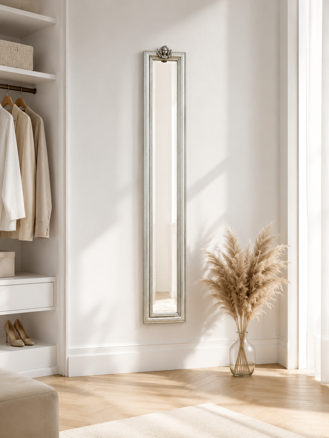 Silver Luxe Tall Mirror